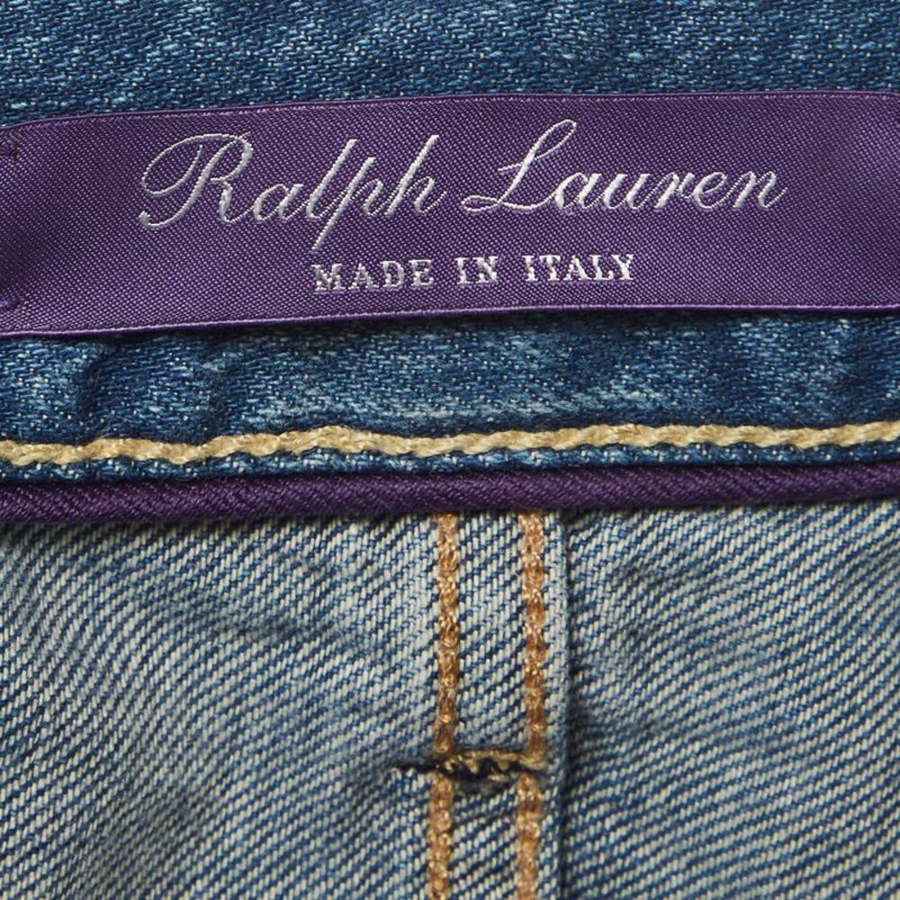 Ralph Lauren Purple Label Blue Washed Denim Slim Fit Jeans Xl/waist 36" - Picture 5 of 6